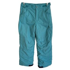 Columbia size Girls Large Teal Starchaser Heavyweight Snow Pants Ski Growalongs